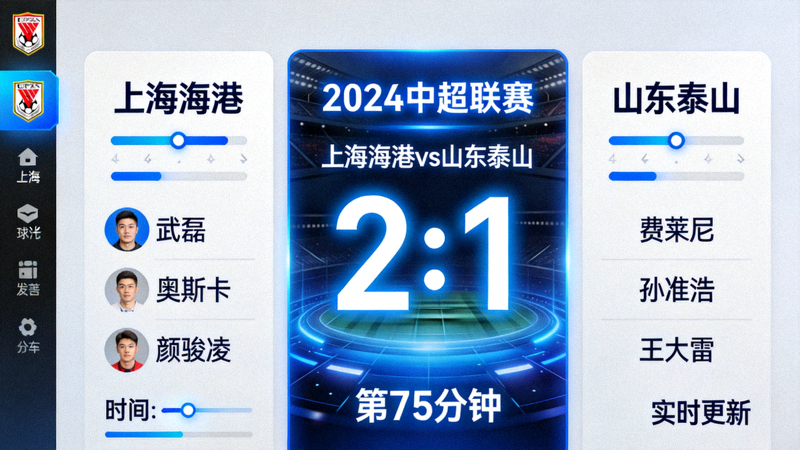 体育赛事实时比分数据展示界面